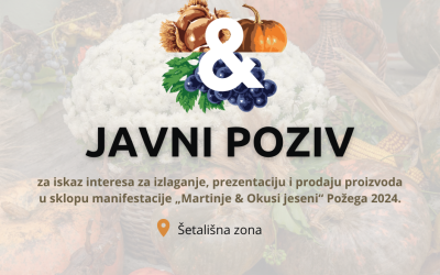 Martinje & Okusi jeseni 2024. – Javni poziv za iskaz interesa za izlaganje, prezentaciju i prodaju proizvoda